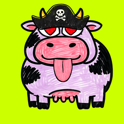 MOOLAH cow #21 — purple hide
