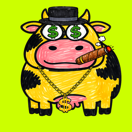 MOOLAH cow #89 — gold hide